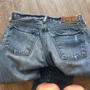 Ralph Lauren Double RL Blue Distressed Skinny Jeans